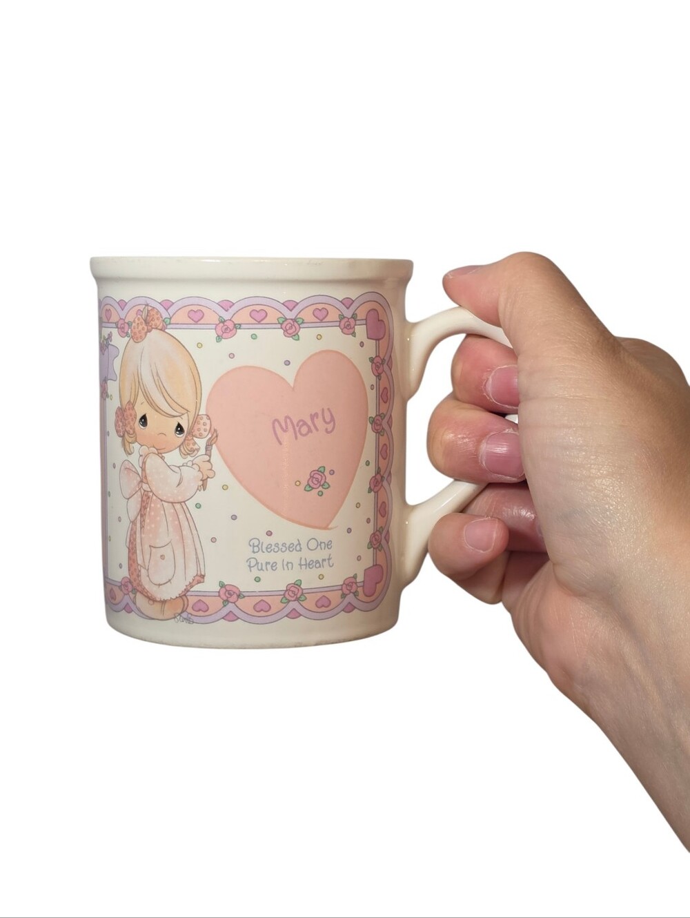 VTG 1994 Enesco Precious Moments What's In A Name? Mary Personalized Name Mug